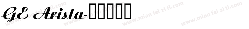 GE Arista字体转换